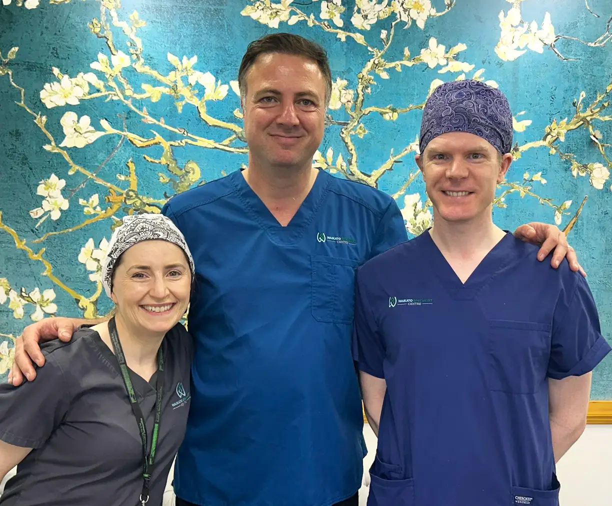 Plastic surgeons Dr Bülent Yaprak, Dr Deirdre Seoighe and Dr Simon Nicholson at Waikato Specialist Centre in Hamilton