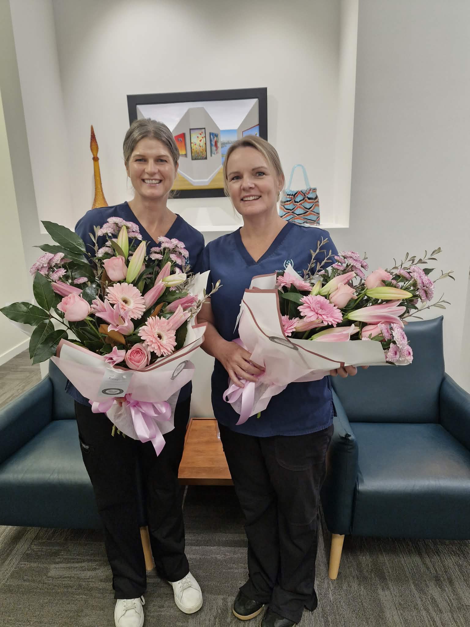 Waikato Specialist Centre nursing team celebrating International Nurses Day