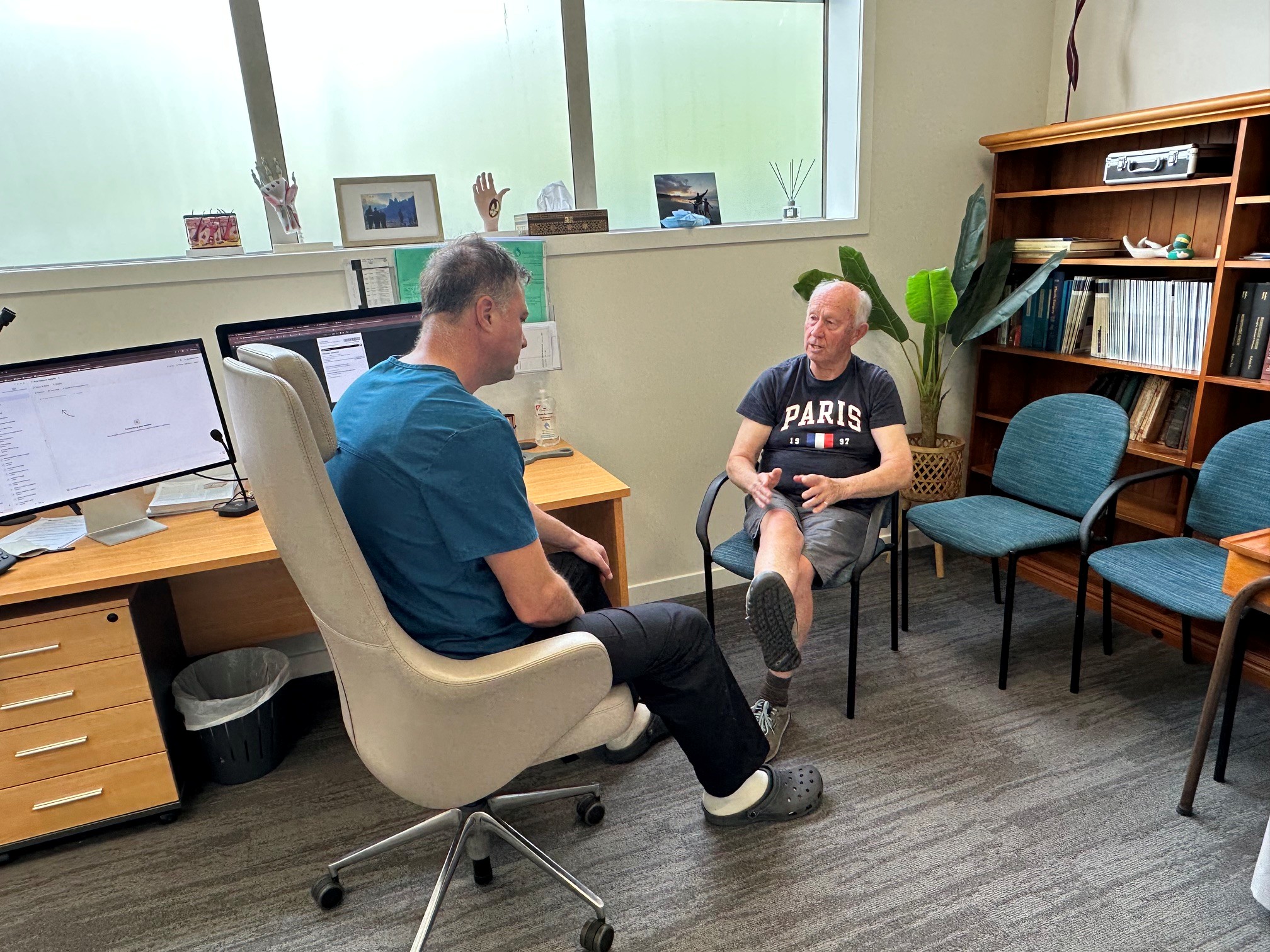 Dr Bülent Yaprak in a consultation room at Waikato Specialist Centre